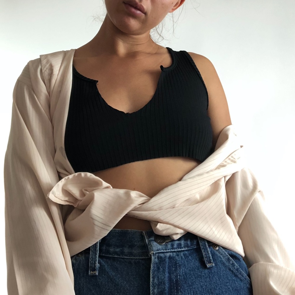 Beige Button Up - Picture 3 of 5